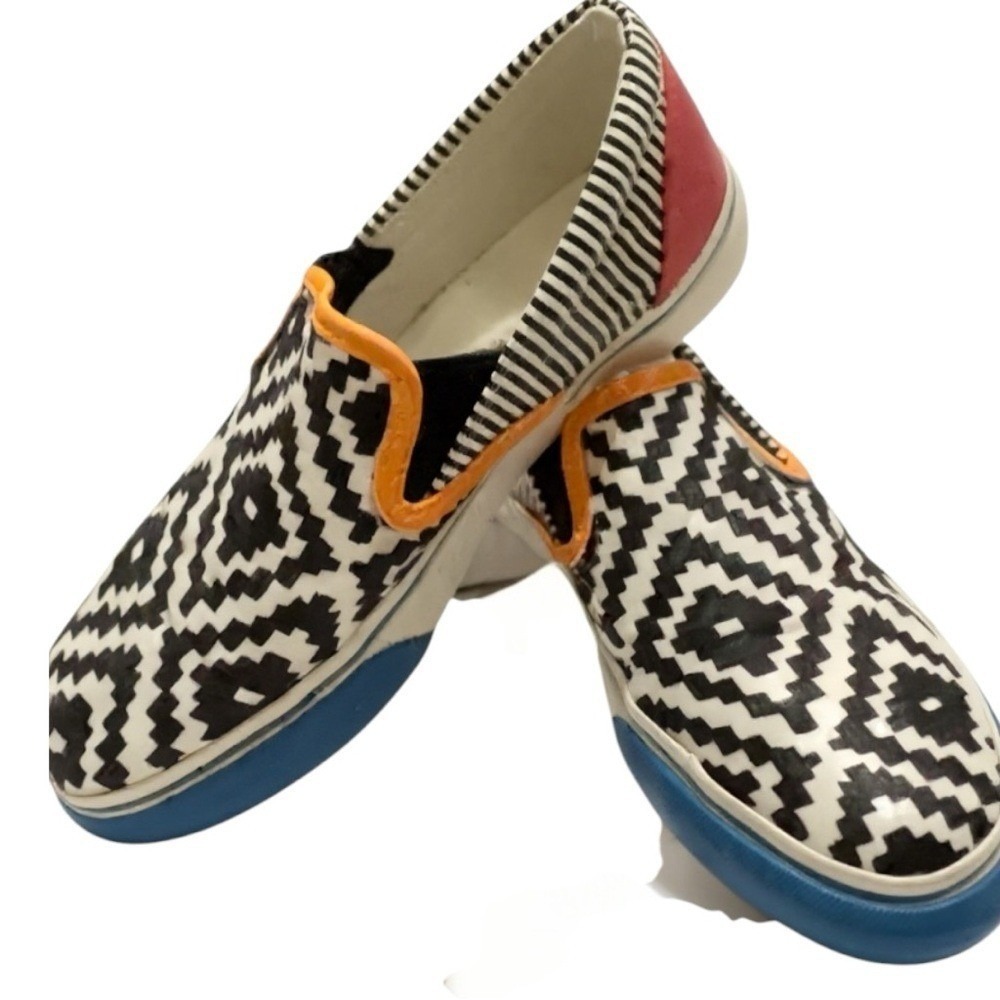 Sophia Webster Geometric Pattern Slip On Sneakers Womens Size - Picture 5 of 11